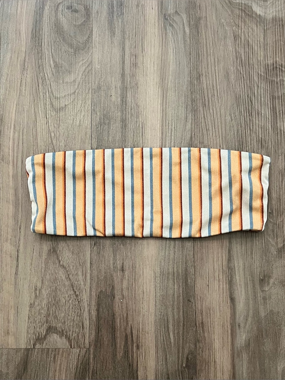 PacSun striped shimmer tube top | Size Medium